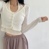 New ArrivalS Open Run Women S Halterneck Ribbed SleeveleSS Crop Top And Cardigan