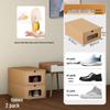 Schuhregal: Platzsparende transparente Kraftpapier-Aufbewahrungsboxen