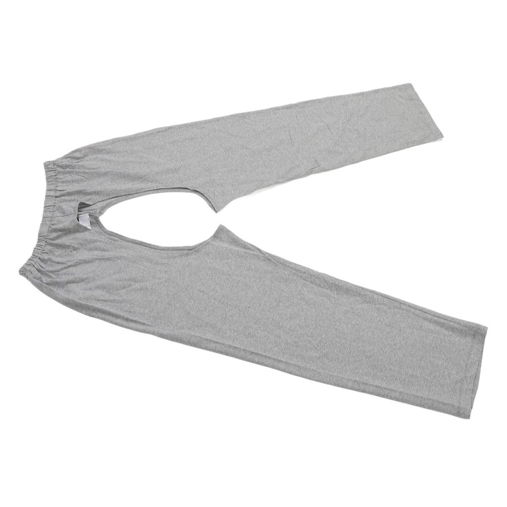 Kalhoty pro péči o močovou inkontinenci Přední zadní otvor v rozkroku Kalhoty na kojení pro starší pacienty Šedé