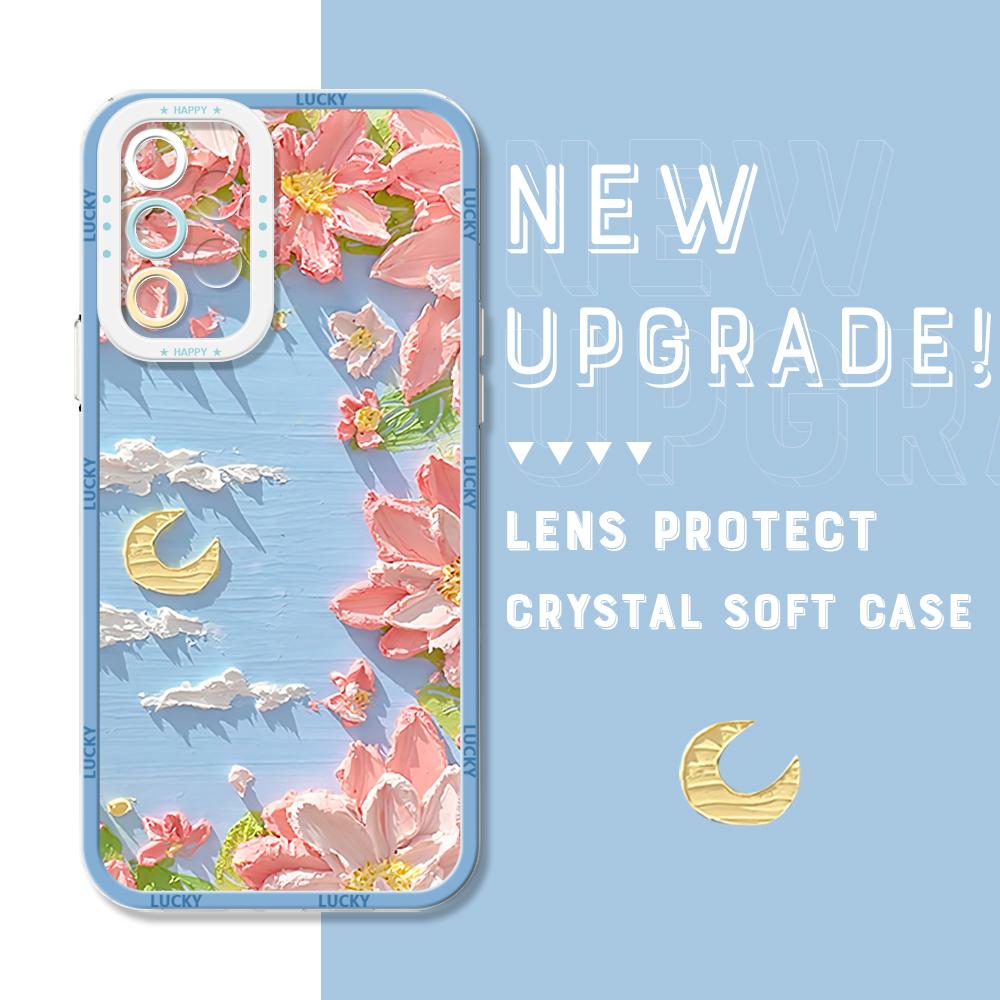 Shockproof Cartoon Astronaut Crystal Case Full Cover Camera Protection Transparent Soft Phone Casing for Samsung