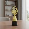21/24/27/29 CM Trophy Cup Plastic Material Black Base Competition Trophy Custom-Made Creative Design Trophy Decoration