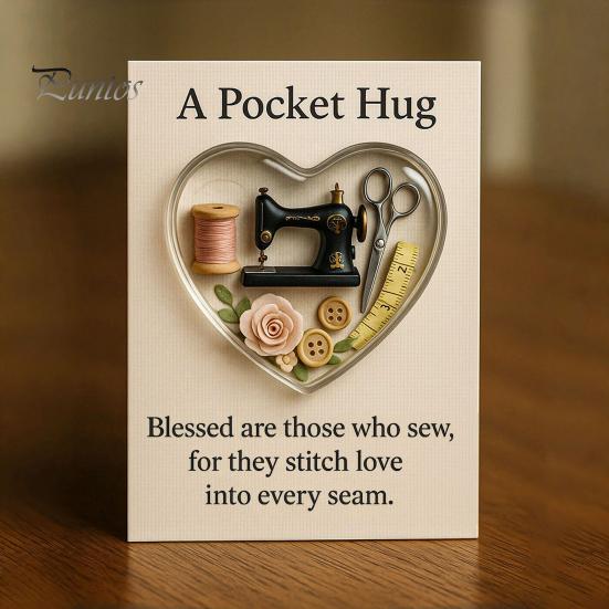 Capsule Shaped Ornament Pocket Hug Token for Hairstylists Heart Acrylic Band-aid Art Keepsake with Mini Hair Tools Stylist Appreciation Gifts Medicine
