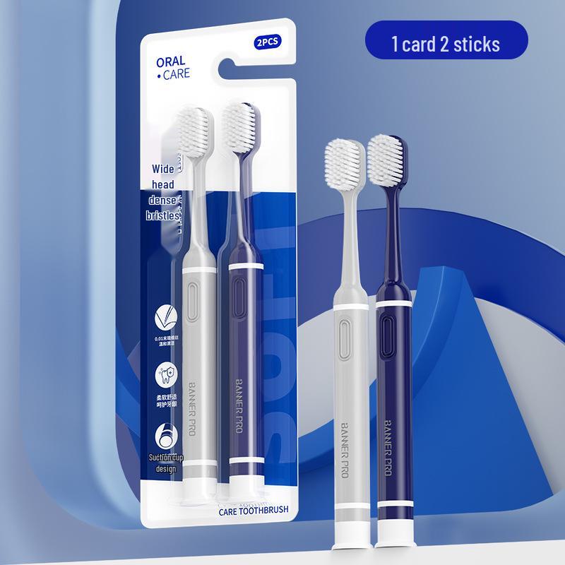 Beno Soft Bristle Adult Toothbrush with Suction Cup - Gum Protection & Advanced Cleaning