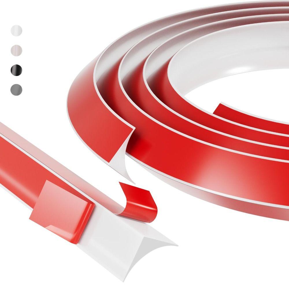 Silikonová těsnící lišta Flexibilní soklová lišta Odolná bariéra proti vodě Koupelna/Kuchyňská pracovní deska