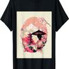 Pink  Classic Lady with Umbrella Cherry Blossom T-Shirt
