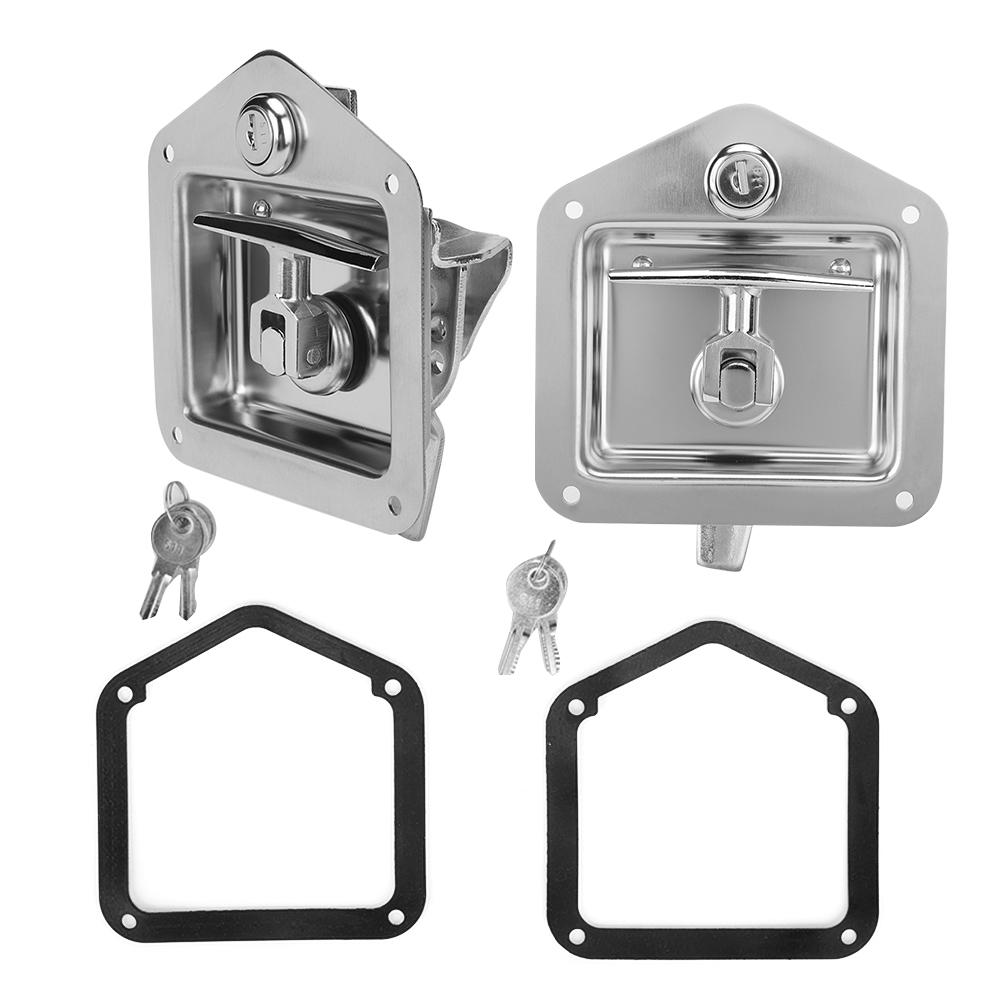 

2 шт. Прочная ручка-защелка для замка входной двери автомобиля, мертвый болт для дома на колесах, прицепа, кемпера