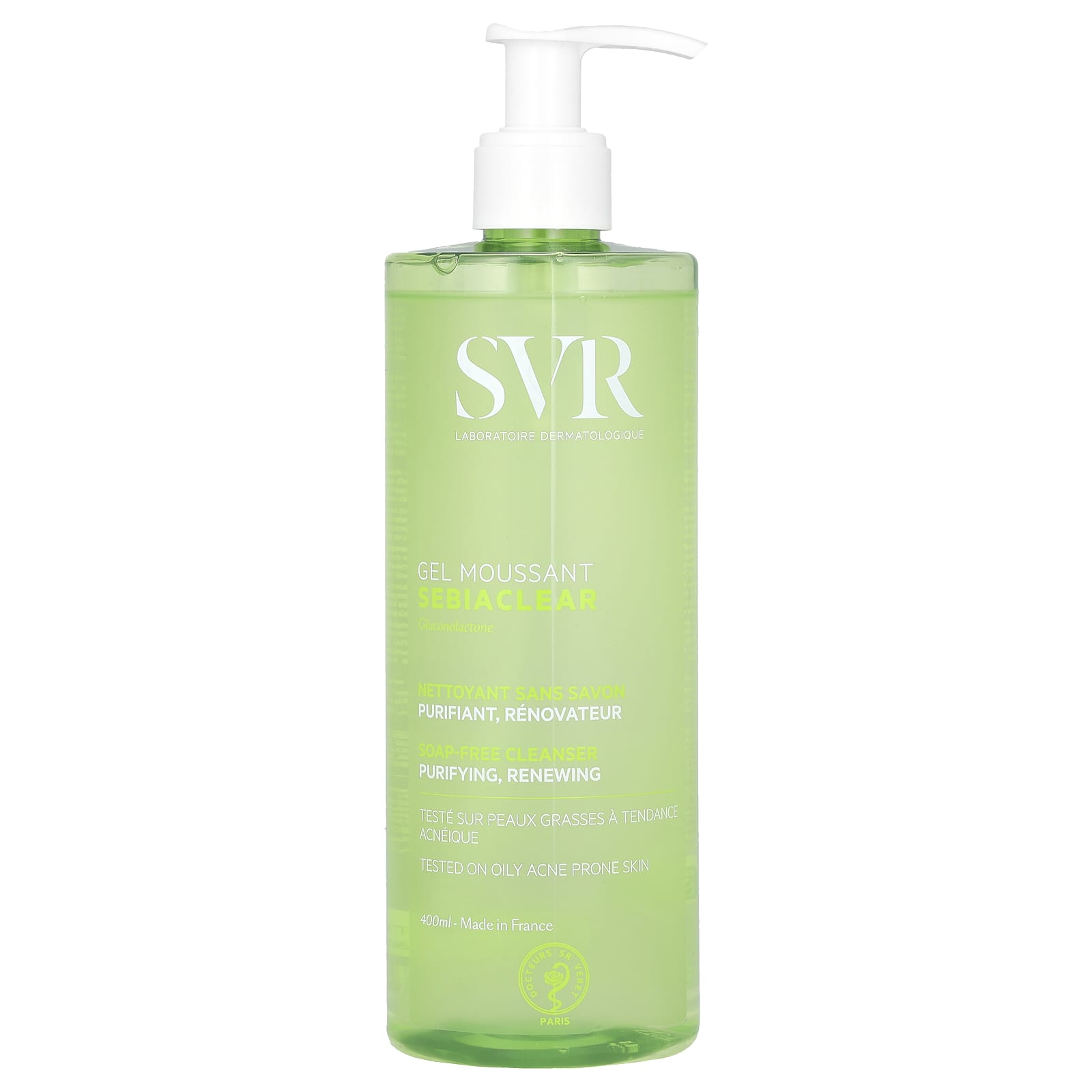 SVR, Sebiaclear, пенящийся гель, 13,5 жидких унций (400 мл)