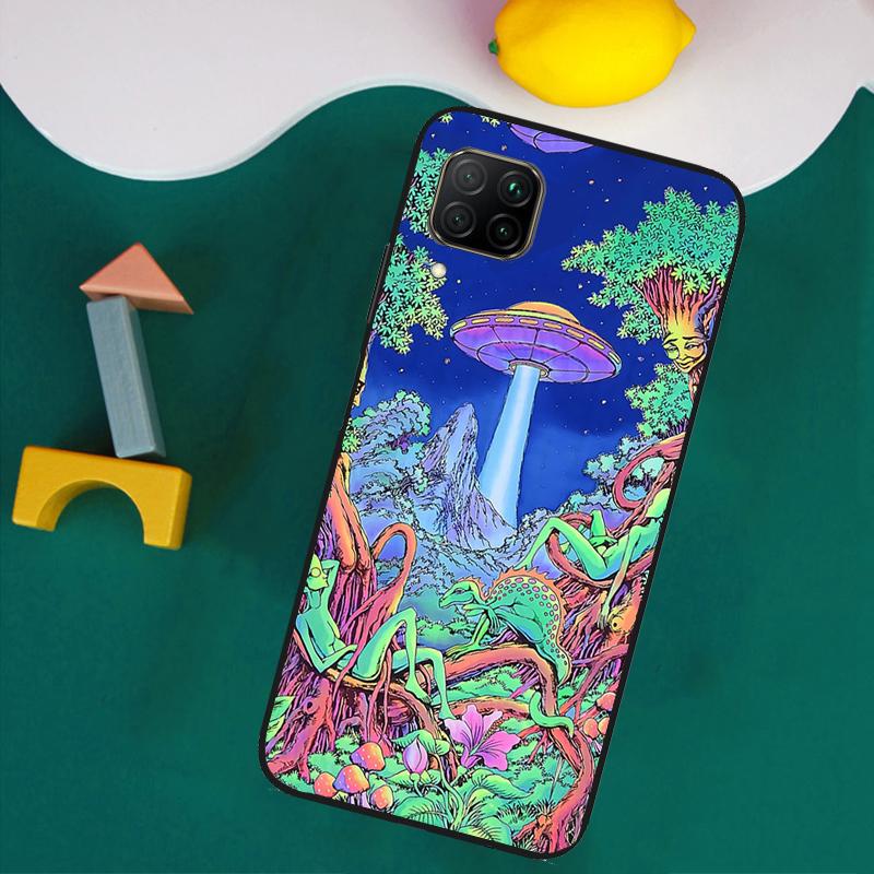 Mushroom Moon Shroom Farmer For Huawei Nova Y61 Y91 Y73 Y72 Y70 Y60 Y90 12s 12i 11i 8i 9 10 SE P30 P40 Lite P60 Pro Case