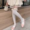 1 Pair Ruffle Thigh High Socks Tube Frilly Socks Long Tube Socks for Girl Over Knee Stockings Princess Style Dress Socks