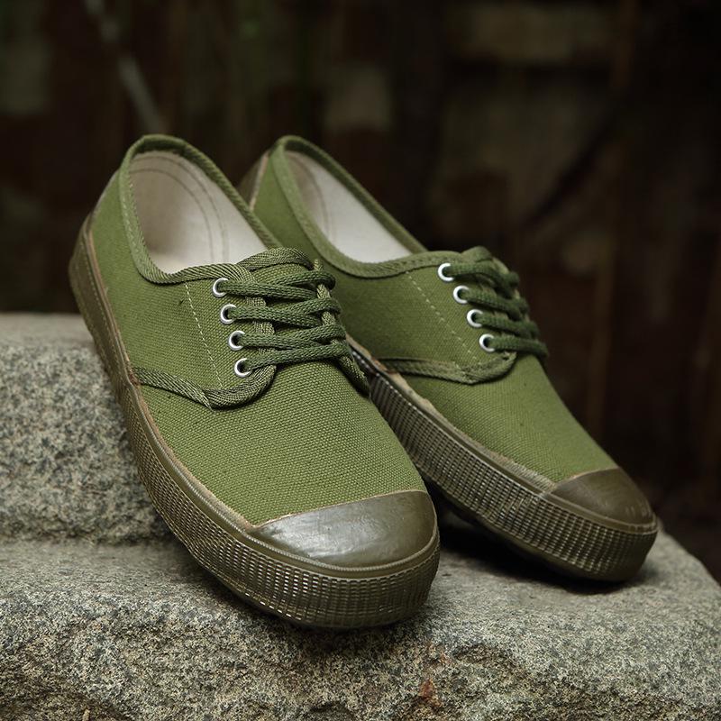 High-Top Yellow Canvas Labor Shoes: Unisex Spring/Autumn Outdoor Rubber Work Footwear