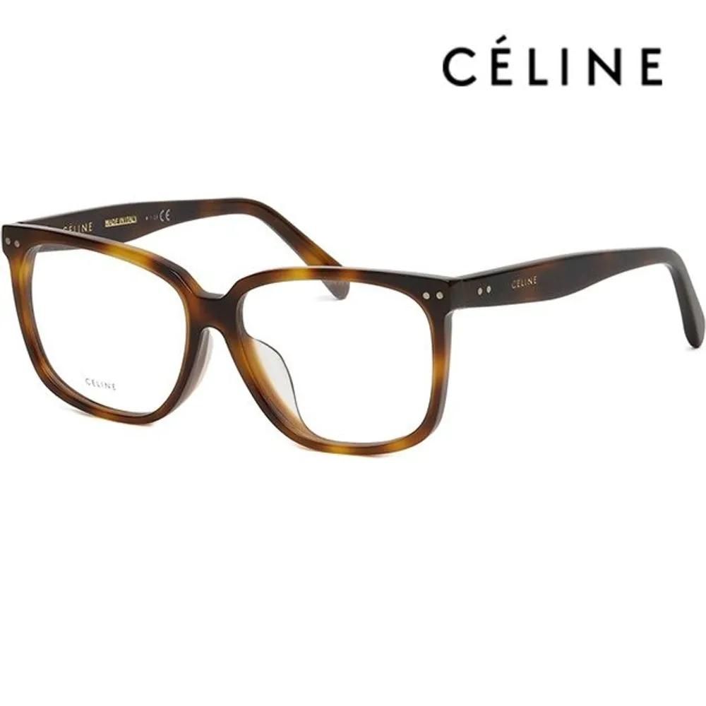 

Celine Eyeglass Frame CL50020F 053 Thin Square Leopard Print Horn-rimmed Frames