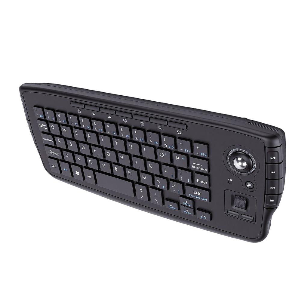 2.4Ghz Wireless Keyboard with Trackball Mouse Scroll Wheel for PC Support for Android TV Box