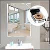 4 Pcs Mirror Bracket, Square Mirror Bracket, Frameless Glass Wall Mount