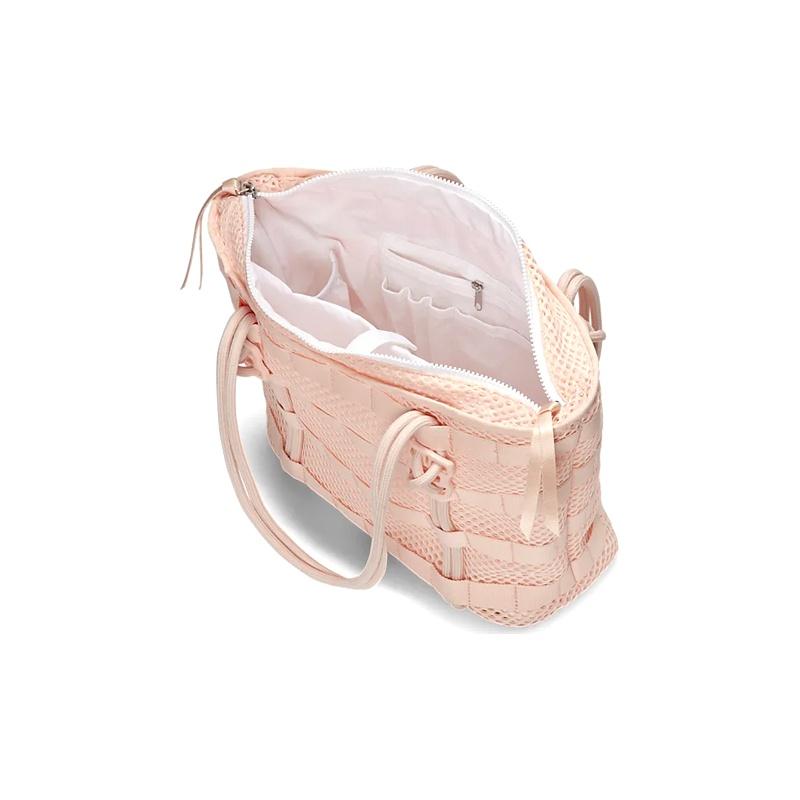 Nike Air Tote Bag Logo Woven Polyester Tote Shopping Bag Shoulder Handbag Regular Women Tote Bags Orange Pink CU2607-664