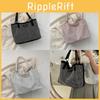 Chic Soft Polyester Tote Bag 2023 New Stylish Bucket Bag With Magnetic Button