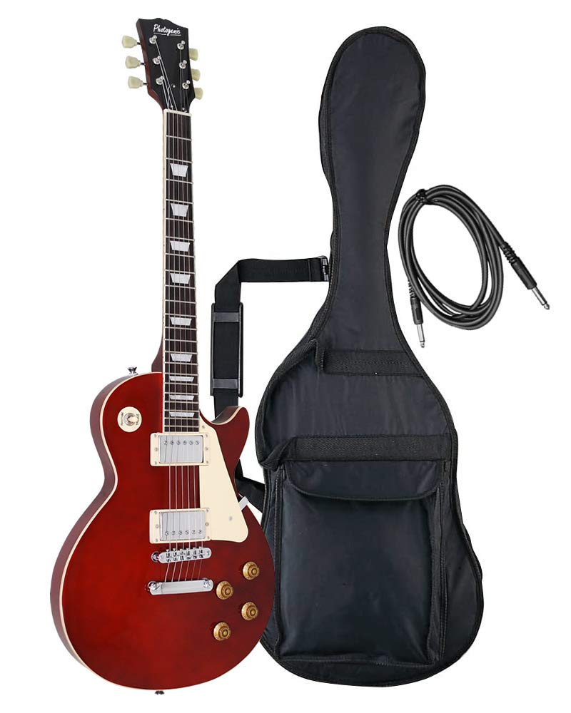 

Электрогитара PhotoGenic типа LP винного цвета Ключ LP-260/WR [Мягкий чехол/Шнур/Регулировка в комплекте]