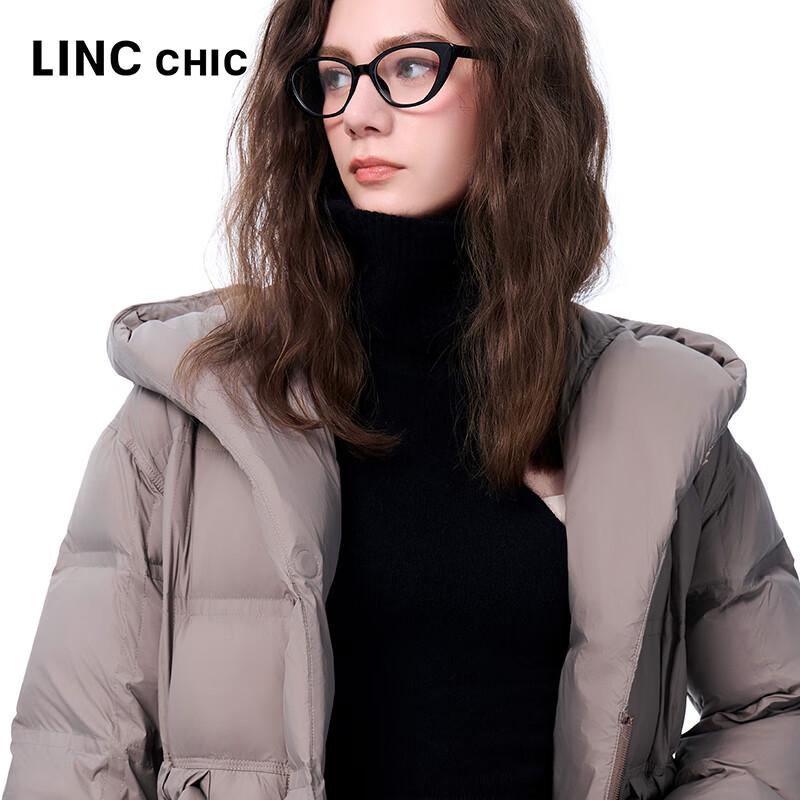 Jinyujie Women's 2025 Winter Hooded Long 90% Duck Down Jacket