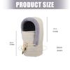 Cold Weather Reversible Hooded Cap Windproof Outer Layer Plush Inner Lining Unisex Design For Extreme Temperature