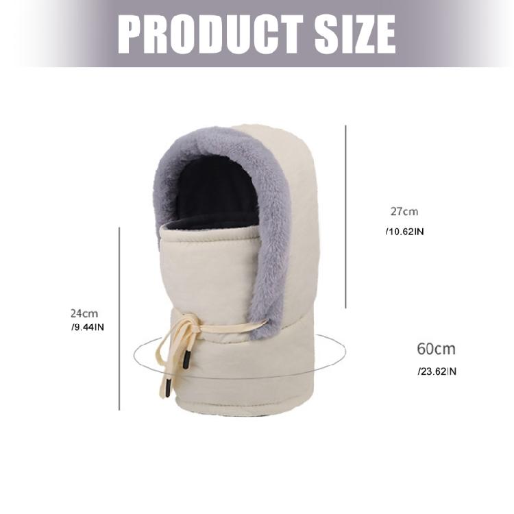 Cold Weather Reversible Hooded Cap Windproof Outer Layer Plush Inner Lining Unisex Design For Extreme Temperature