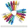 Ntcpefy Metal Musical Instrument Flute Companion with Kazoo Diaphragms for and Piano Keys 18-Piece Guitar, Ukulele, Violin,