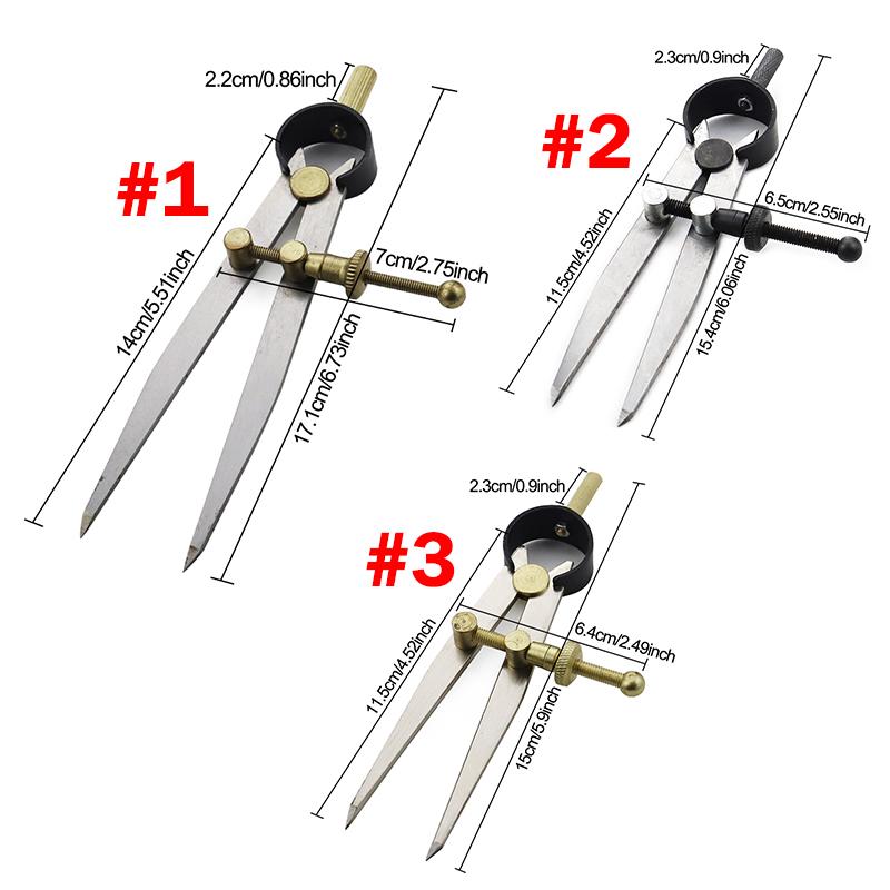 1pc Adjustable Metal Spacing Gauge, Ideal For Leather Fabric Precision Drawing Crafting, Edge Pressing Designing Craftwork Tool
