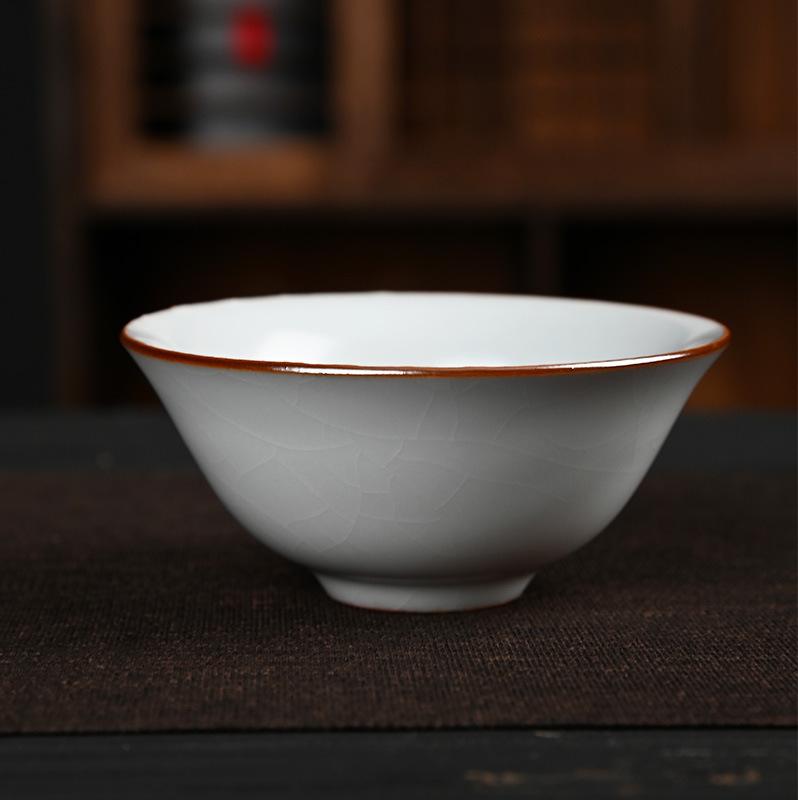 

Китайский фарфор Печь Жу kiln Чашка для кунг-фу Чашка-шляпа Четыре сезона Керамическая чайная чашка Чашка мастера Сопутствующий подарок 65ml