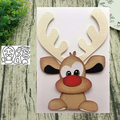 Fustelle in Metallo Cervo Alce Fai da Te Scrapbooking Goffratura Carta Biglietti Album Stencil