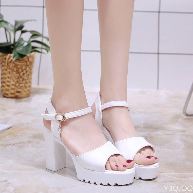 Fashion Summer new Sandals Ladies one button fish mouth Shoes Versatile elegant super high heels Fashion comfortable Women's sandals