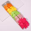 10Pcs/Set New Cute Ribbon Bowknot Hair Clips for Kids Handmade Bows Hairpin Barrettes Headwear Baby Girls Hair Accessories