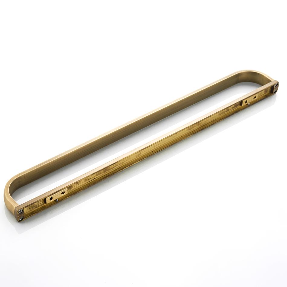 Jednoduchý držák na ručníky Antická černá Bílá Růžové zlato Nikl Chrom Mosaz Nástěnný Luxusní Koupelnový Držák na ručníky Polička Úložný regál