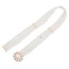 Decorative Dress Pearl & Diamond Elastic Waist Chain Belt