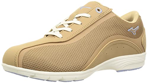 

Женские легкие повседневные прогулочные кроссовки Mizuno LS802, Широкая полнота, Бежевые, Размер 24.5 см, 3E