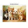 2D Flat Print Pet Painting Tapestry for Bedroom & Living Room Cute Animal Wall Art