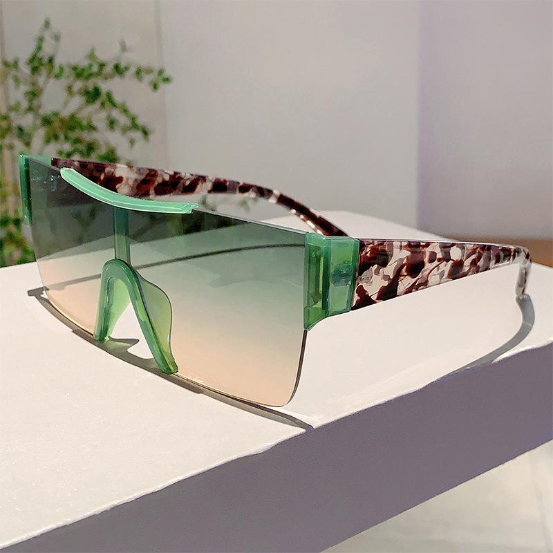 

Luxury Brand Designer Flat Top Rimless Sunglasses Women For Men Vintage Popular Sun Glasses Punk Outdoor Oversized Eyeglasses Uv