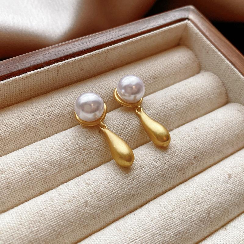 Серебряная игла Европейские и американские неправильной формы серьги-капли любви геометрические серьги нишевые ретро дизайн серьги серьги серьги