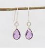 Amethyst Gemstone Women Dangle Earring Solid 925 Sterling Silver Statement Earring Gift For Her