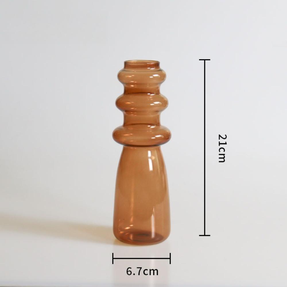 Creative Nordic Style Colored Glass Vases Perfect for Home Living Room Decorations Flower Arrangements Water Nourishing Vases