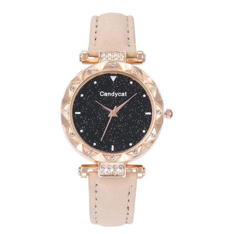 Starry Sky Watch Women's Fashion Trend Simple Casual Women's Watch Student Two-piece Gift Watch