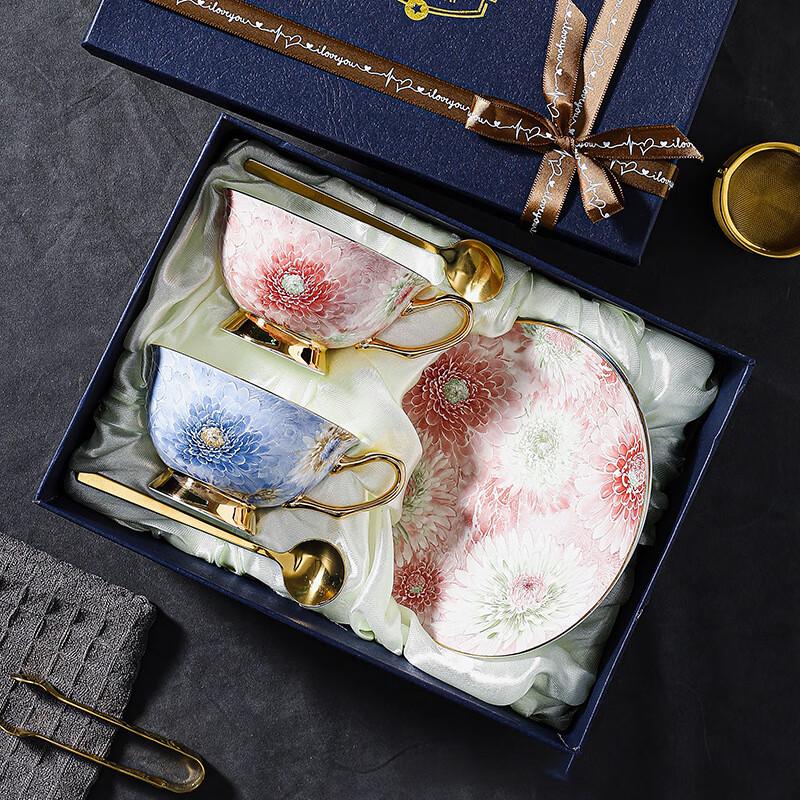 Jun Shiqi Ensemble Tasse à Café Européenne en Porcelaine de Luxe