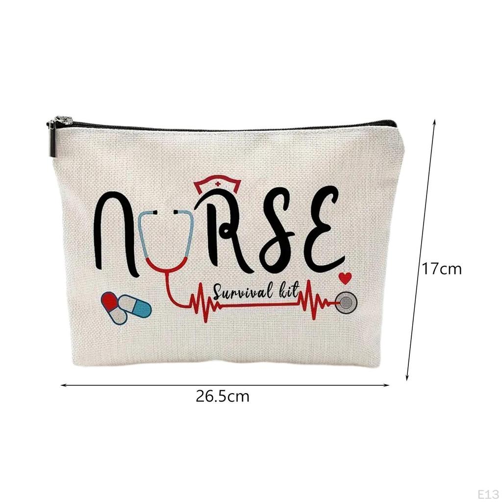 Nurse Makeup Bag Cosmetic Pouch Travel Multipurpose Portable Gift for Party