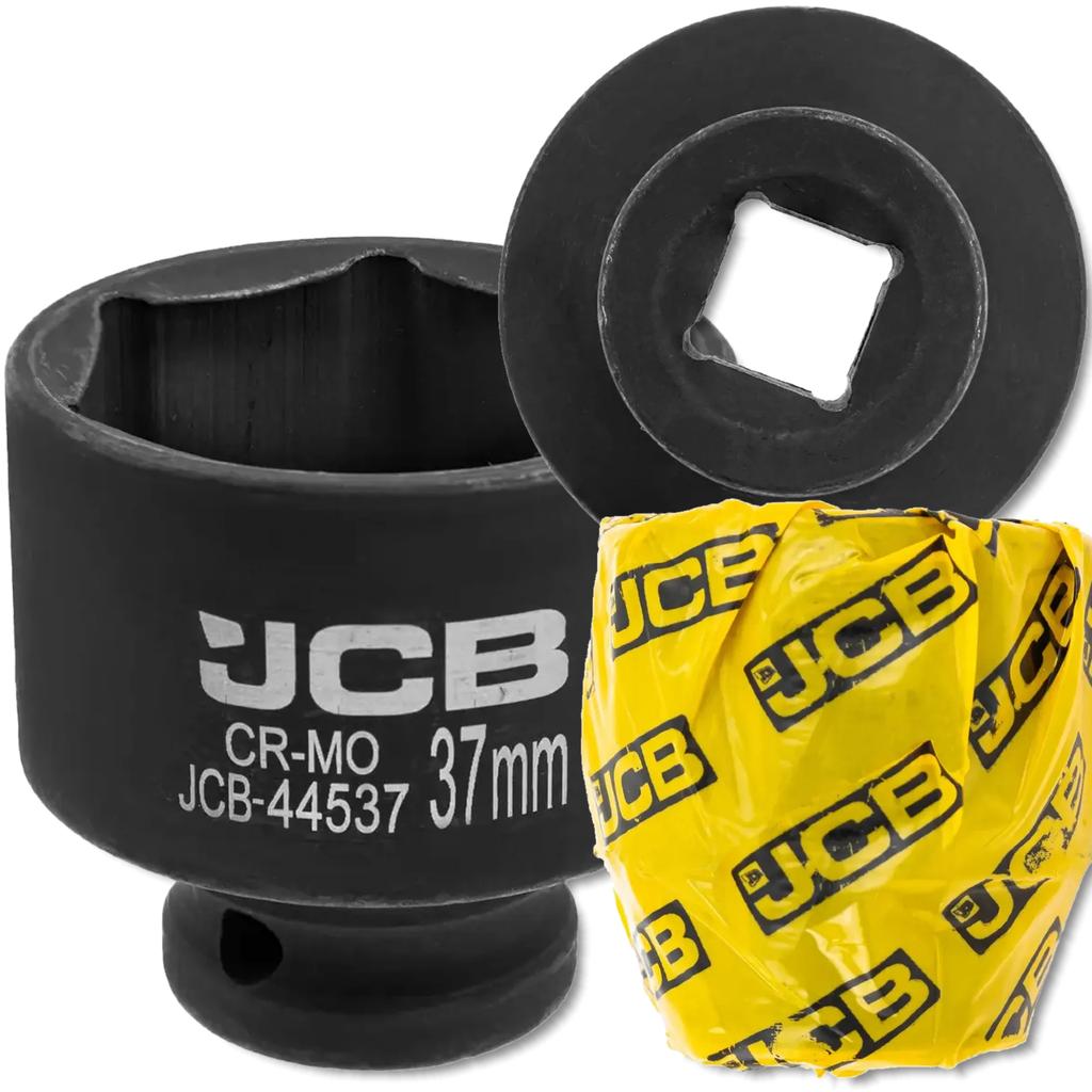 JCB Impact Socket 1/2" 37mm 6-Point Cr-Mo Socket Wrench