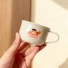 Plastic/304 Stainless Steel Kids Mug Thicked Durable Mini Water Cup With Handle Portable Cute Cartoon Children Drinking Cup