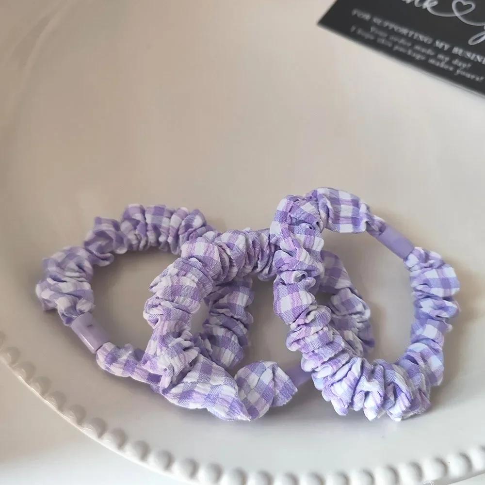 

3 шт. Европейские и американские эластичные резинки для волос Плиад, резинки-скранчи для женщин, девочек, детей, держатель для хвостика, аксессуары для волос