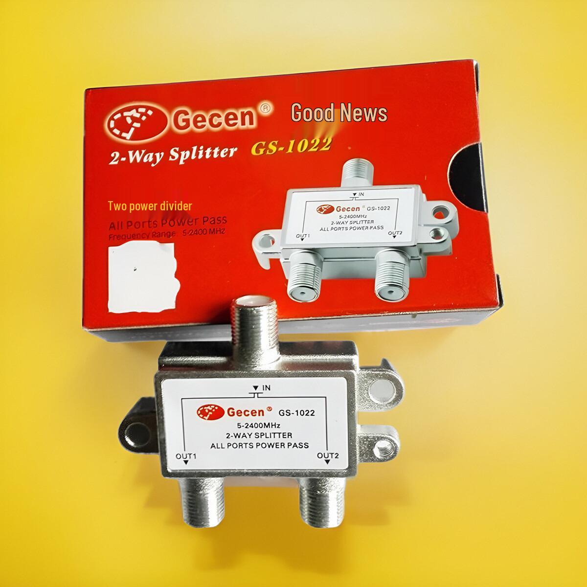

Jia Xun High-Frequency 2-Way TV Signal Splitter GS01-02 Connector
