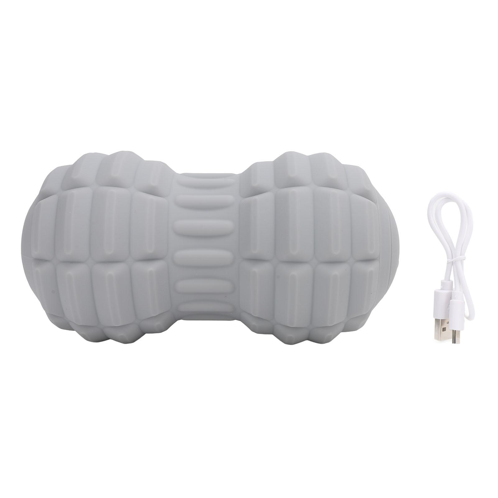 

Массажный шарик с арахисовым маслом TPE 4 скорости вибрации электрический глубокий массажер для триггерных точек тканей ролик для Ba Gray