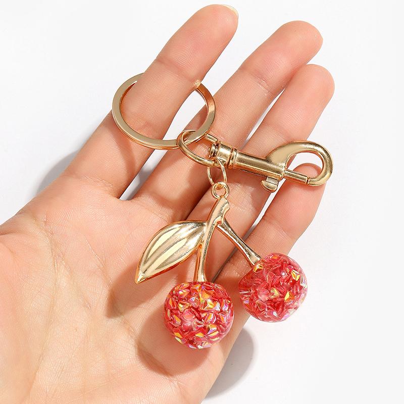 Cherry Fruit Keychain Pendant  Cherry Charm Pendant For Bag Women'S Handbag Shoulder Bags Keychain Attachment Parts