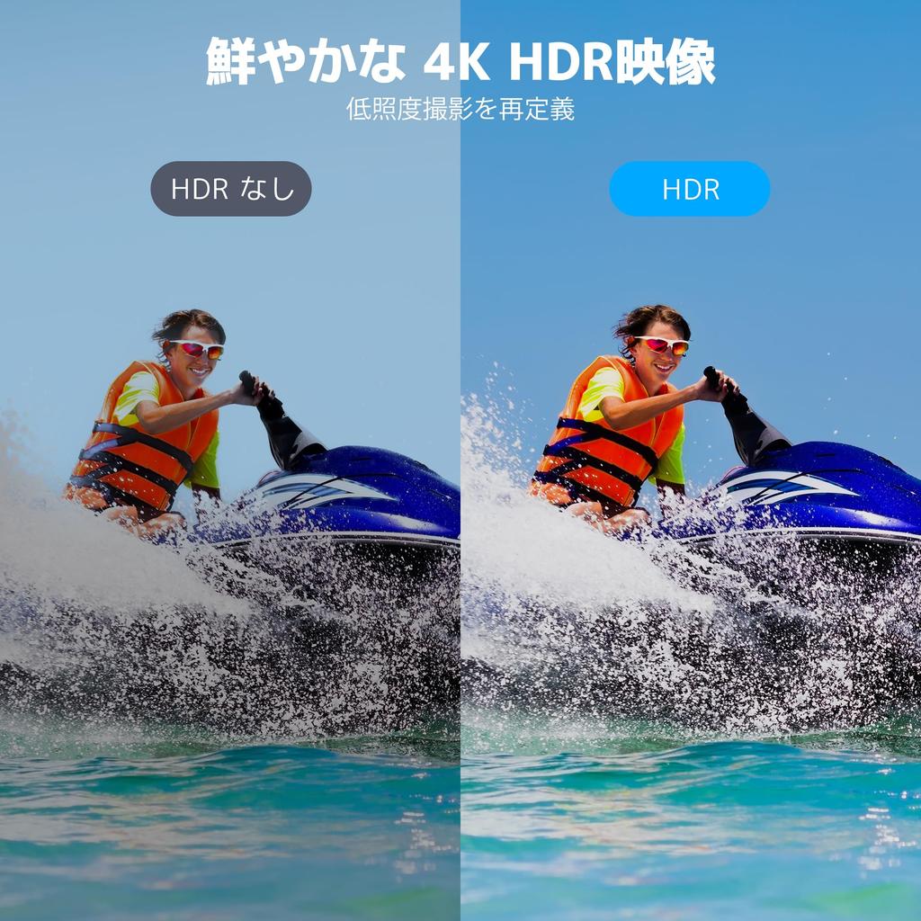 AKASO Brave8 Lite Action 4K Waterproof To Underwater Super Smooth Image 8x Slow 4K 1550mAh Battery X Voice External Mic Support Camera, 60fps, 20MP,