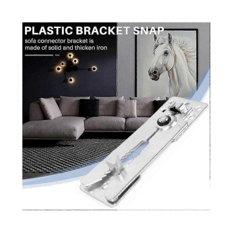 2 Packs Of Sectional Sofa Connector Metal Sectional Sofa Furniture Connector Sectional Connectors for Sliding Sofa