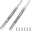 Metal 12 inch Drawer Slides, Ball Bearing Two Way Slide Track Rail 0.7 inch Wide 1 Pair