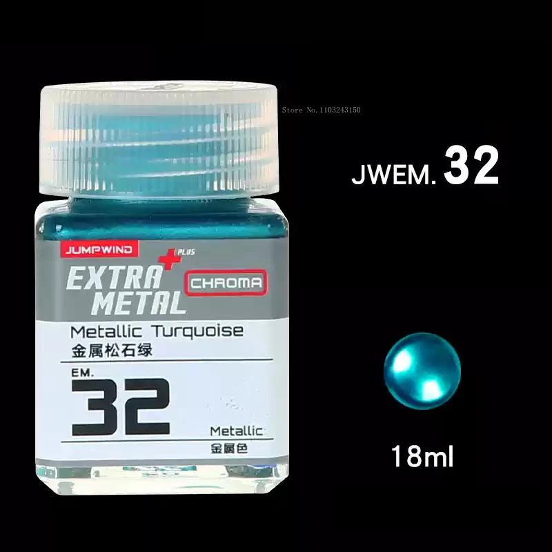 18ml Super Metal Color Series Model Paint Art Hand Cartoon Character Model Color Effect Painting Decorative Acrylic Pigment